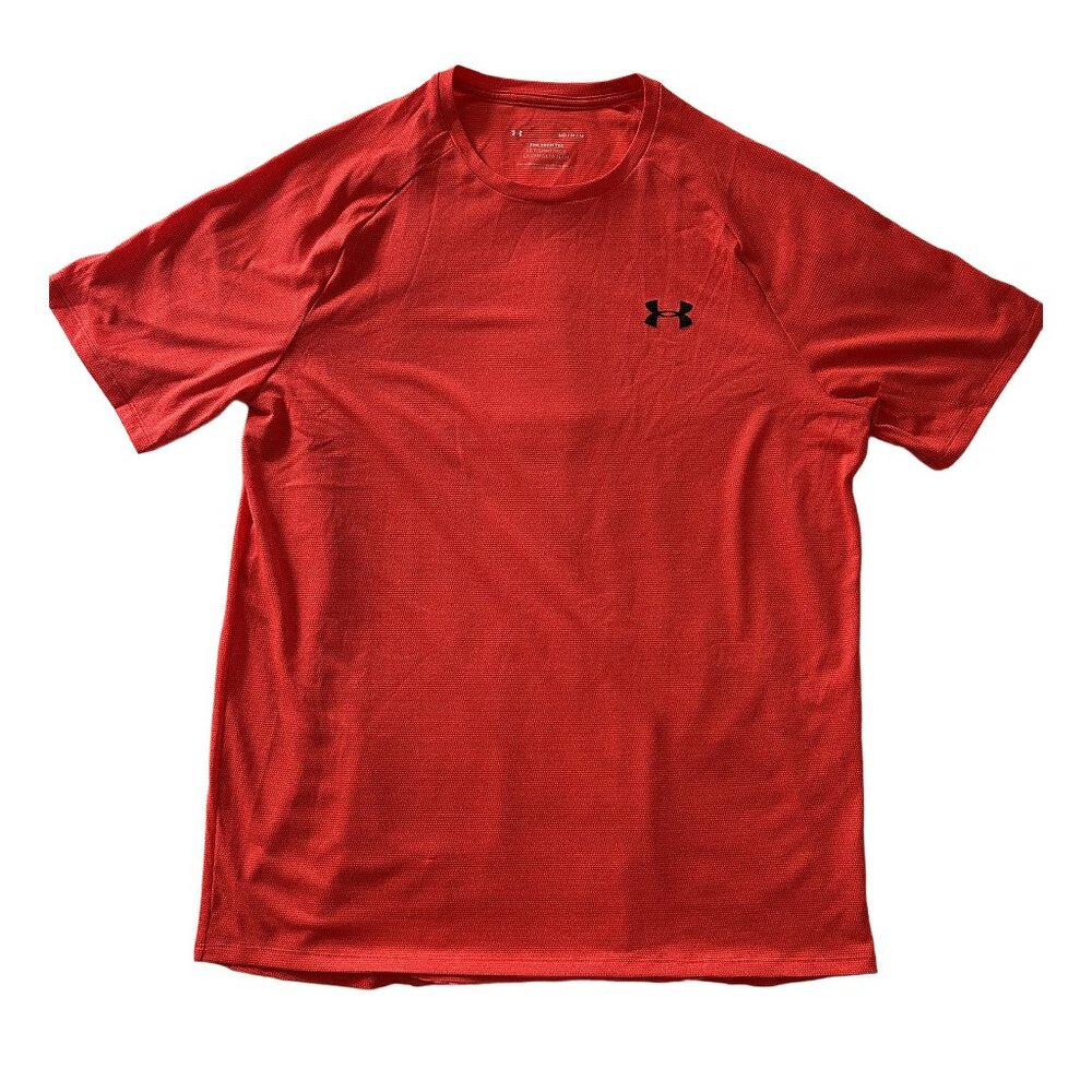 Under Armour Men's M The Tech Tee Red Coral Athletic Shirt